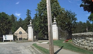 Front gates of Linwood Cemetery, Dubuque, Iowa