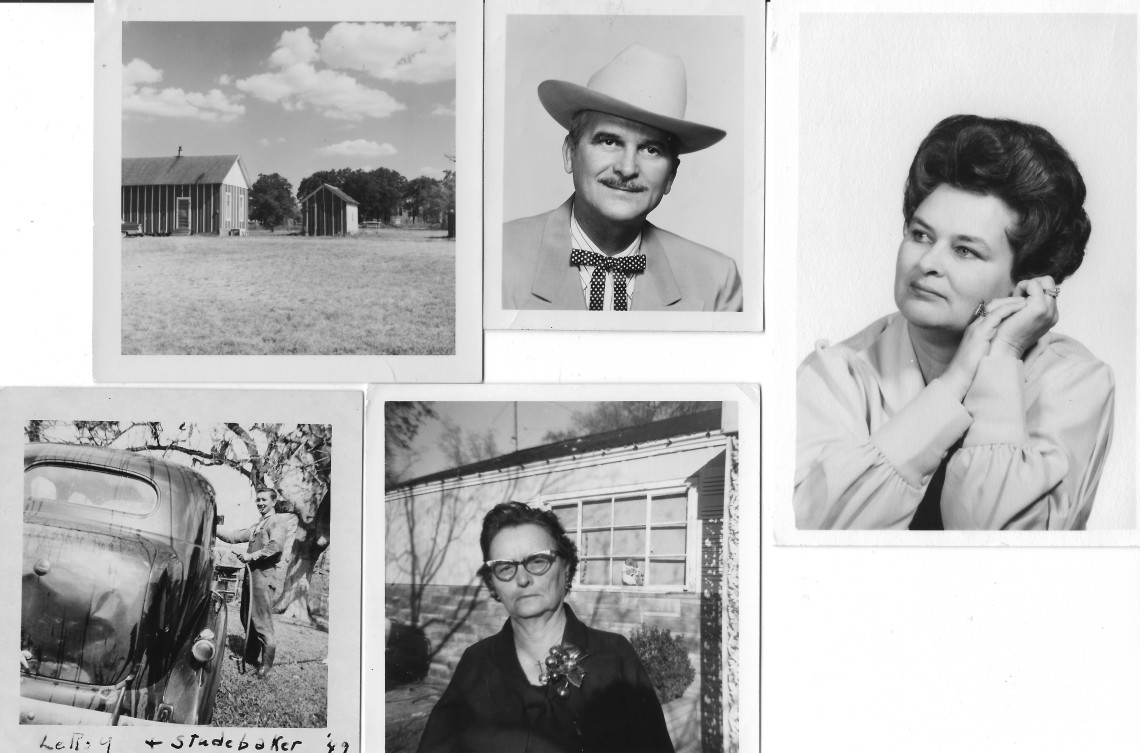 Harry Linderman, Jean Mancill, Bessie Frederick, Gayhill, Texas